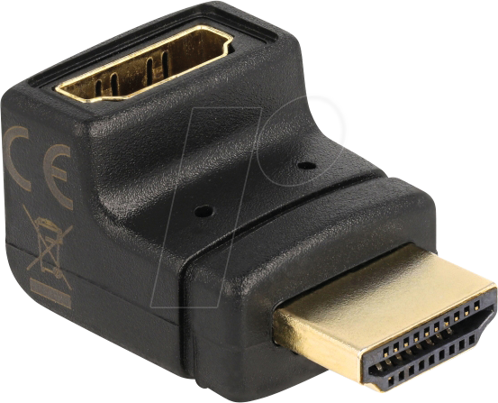 DELOCK 65072 - Adapter HDMI Stecker/Buchse, 1440p, gewinkelt oben