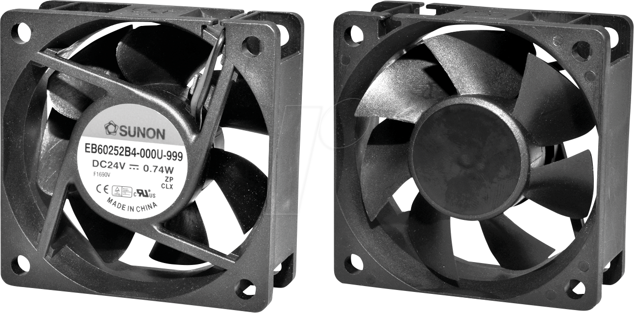 MF60252VX1000UG9 - Lüfter, 24 VDC, 60x60x25mm, Serie MB/EB/EE