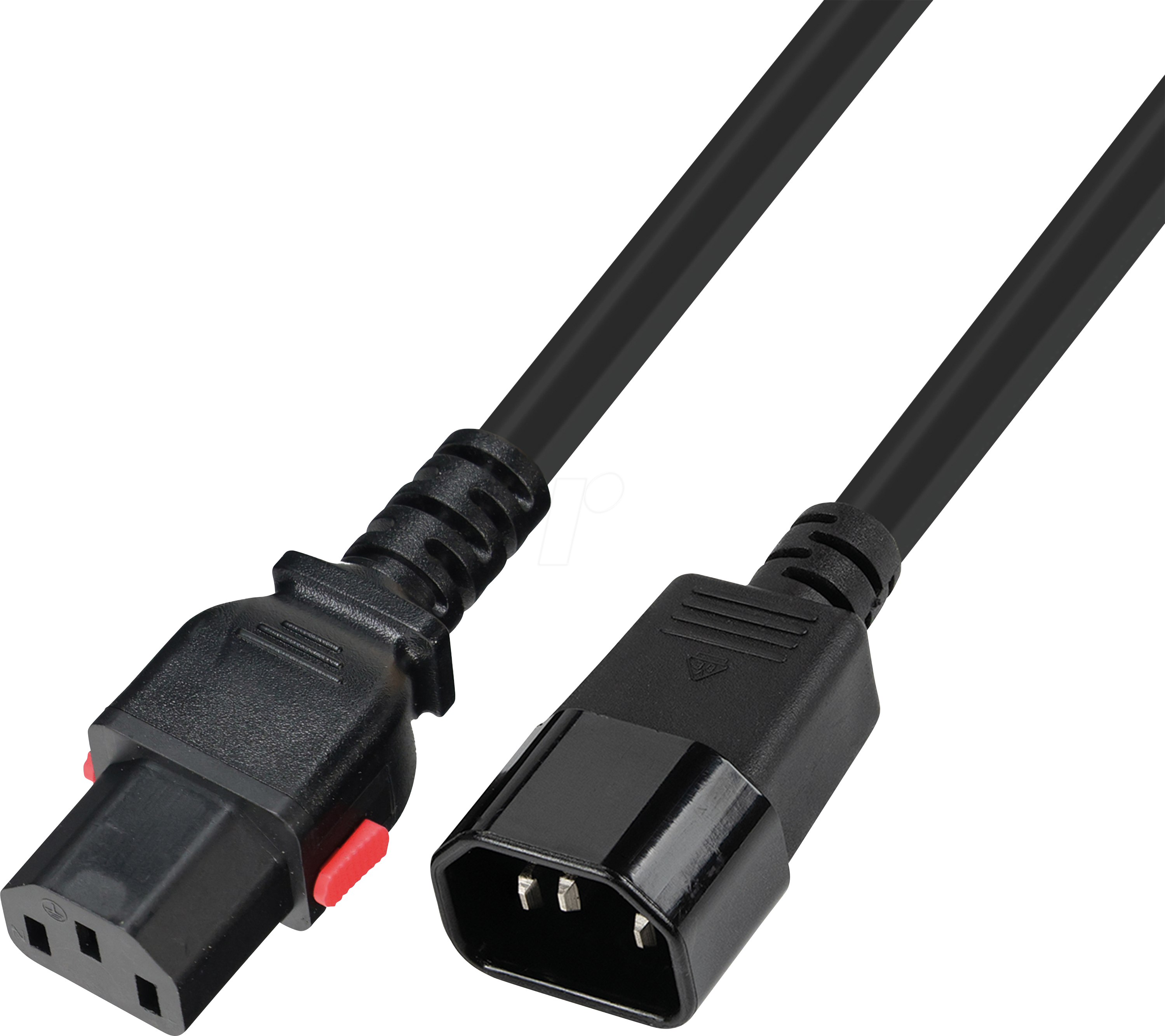 TTL 7100-L-5M - Netzkabel C13 SelfLock auf C14, 5,0 m, schwarz