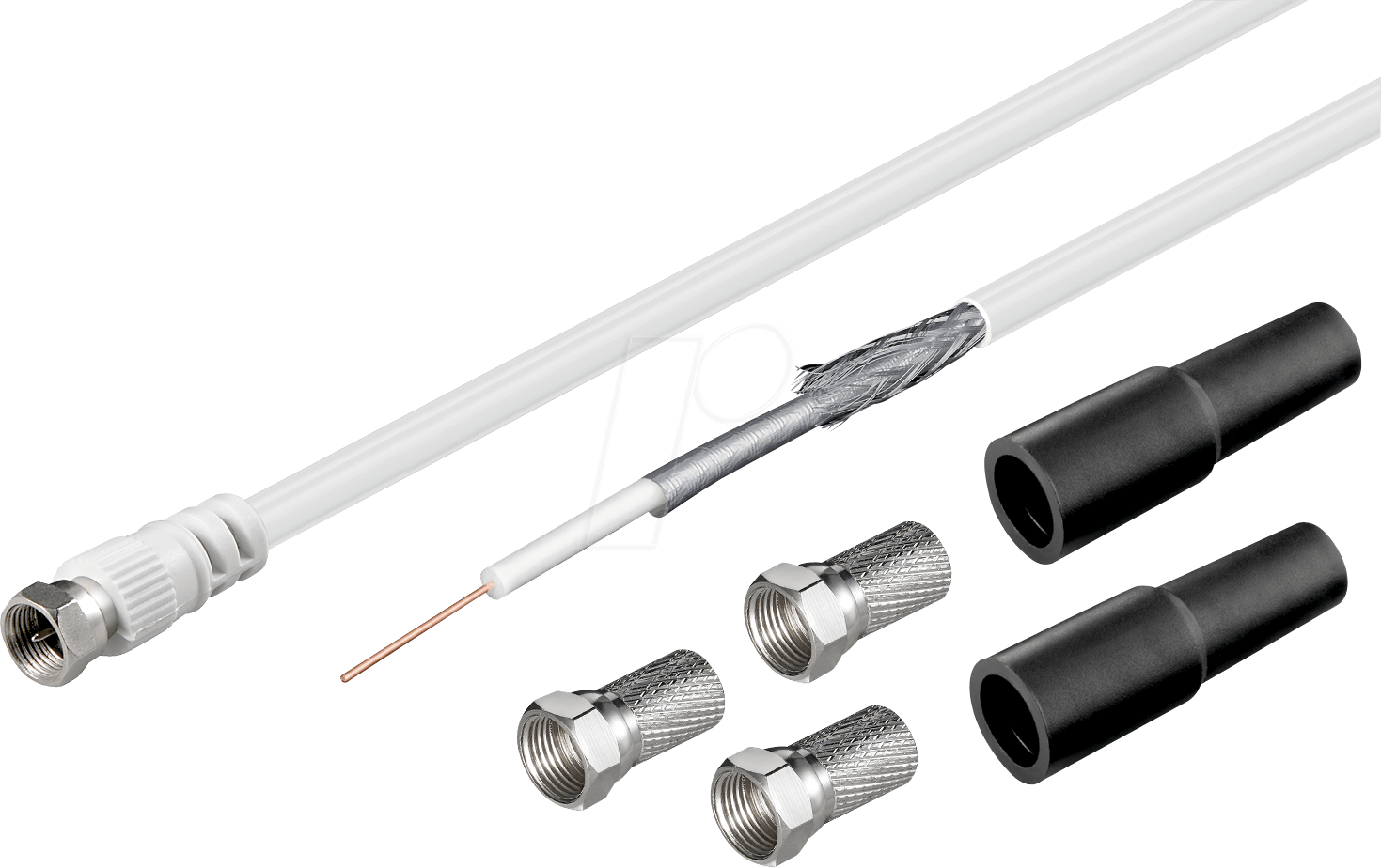 Thumbnail - GOOBAY 51626 - Antennenkabel Set, Ø 6,8 mm, 100 dB, 30 m