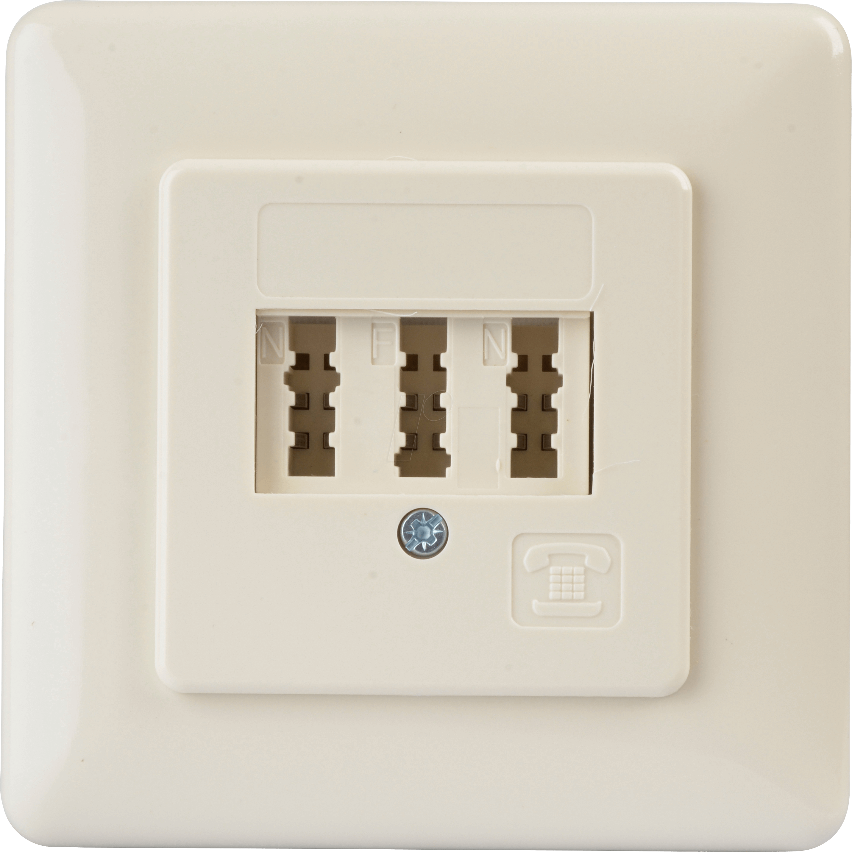 TAE 3X6NFN-UP - TAE Anschlussdose, N/F/N-kodiert, Unterputz