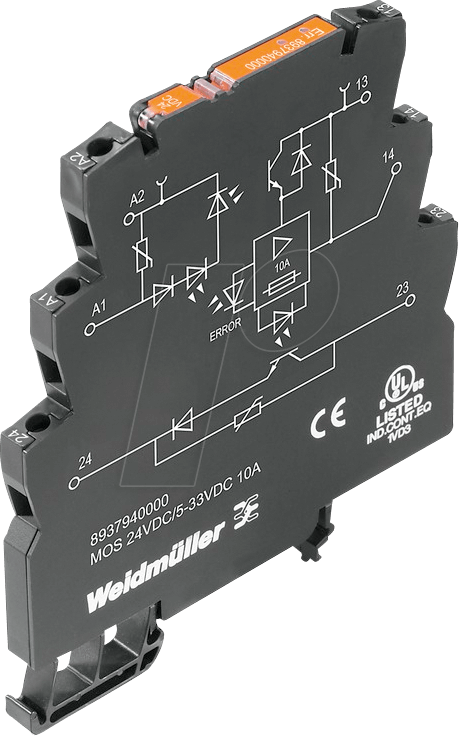 MOS 24-5-33 10A - Halbleiterrelais 1 NO, 5 - 33 V DC / 24 V DC, 10 A