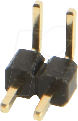 W+P 946-122 - Stiftleiste RM 2,54mm, gewinkelt, 1-reihig, 2-polig