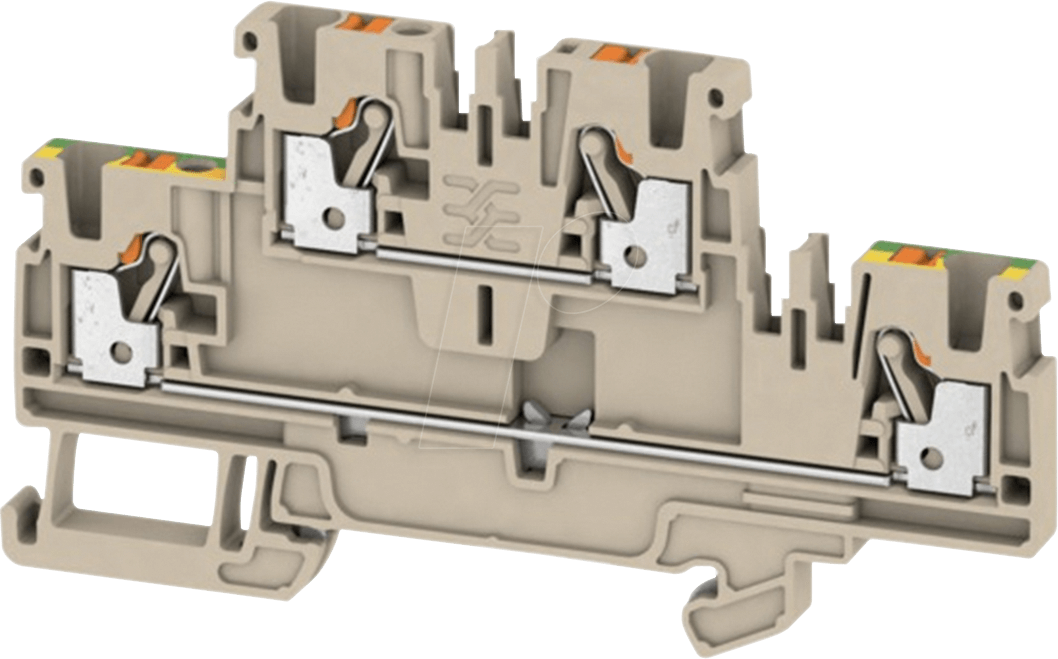 A2T 2.5 FT-PE - Durchgangsklemme Klippon® Connect, A-Serie beige