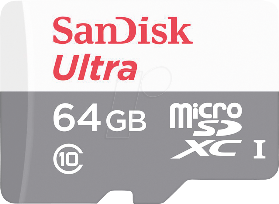 SDSQUNR064GGN3MN - microSDXC-Speicherkarte 64GB, SanDisk Ultra