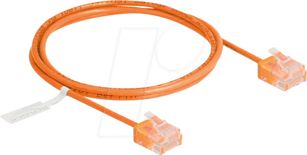 DELOCK 80855 - Patchkabel Cat.6 UTP, Ultra Slim, 1 m, orange
