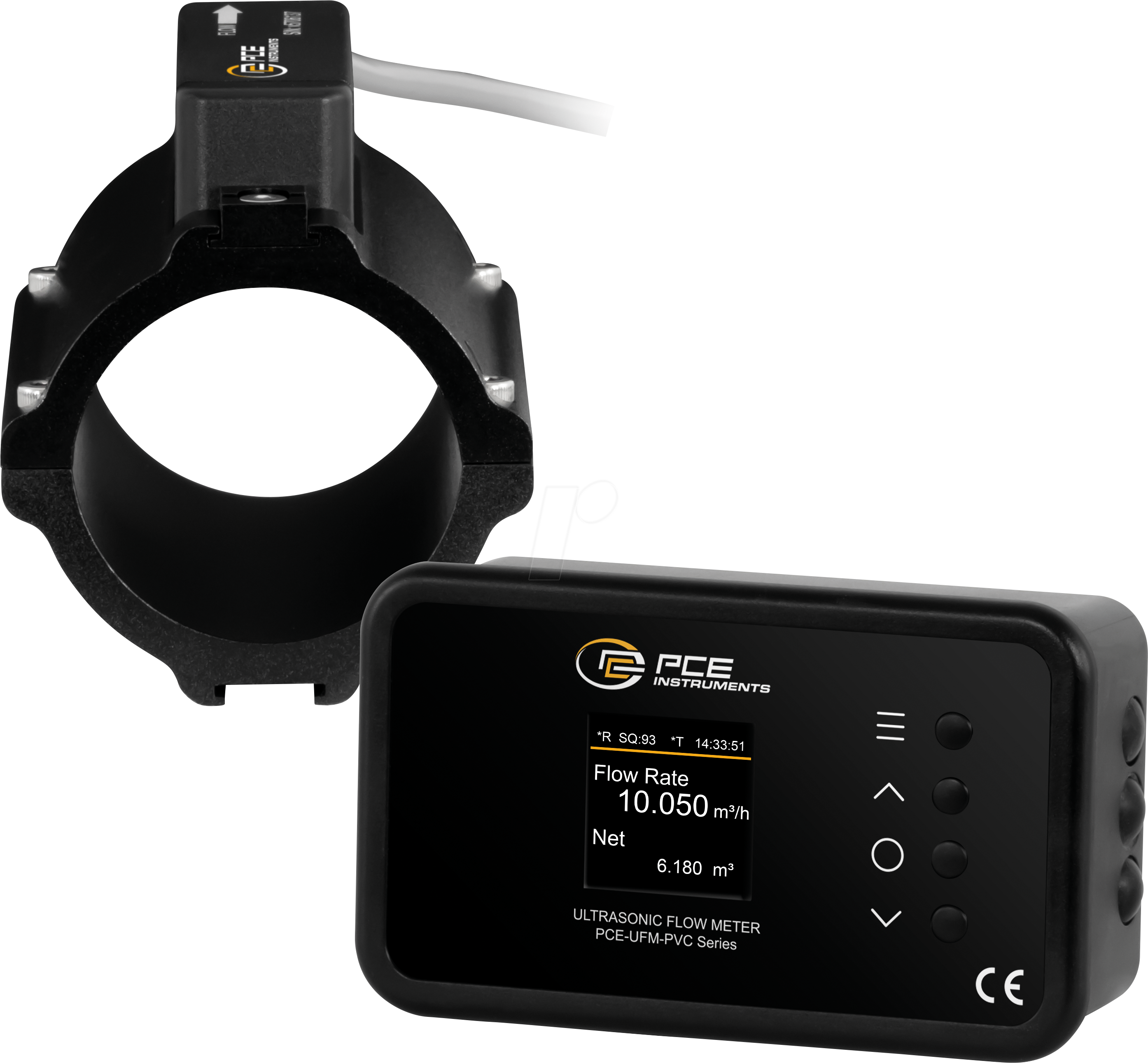 PCE UFM 50PVC - Durchflussmesser zum Festeinbau PCE-UFM 50PVC