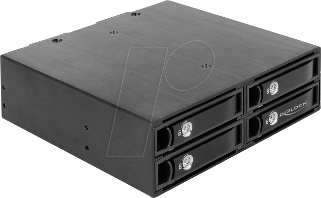 DELOCK 47233 - Wechselrahmen 5.25 für 4x 2.5 SATA, SAS HDD, SSD 12 Gb/s