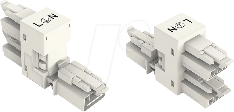 WAGO 890-686 - WINSTA® MINI, h-Verteiler 1 x Stecker / 2 x Bu