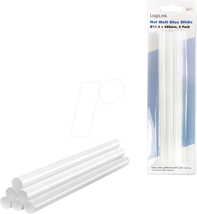 LOGILINK WZ0055 - Heißklebestifte Ø11,2 mm, 6 Stück, passend für WZ0052