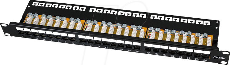 LOGILINK NP0133 - Patchpanel, 19'', 24-Port, 1 HE