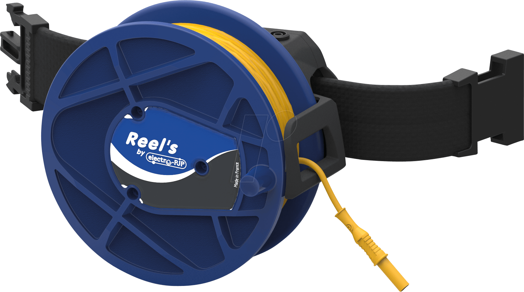 STBREEL 50 BL - Kabeltrommel, blau, 50 m, mit Umhängegurt