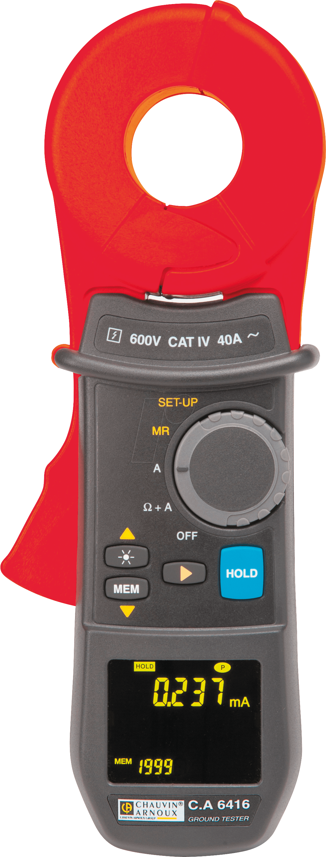 CHAU P01122015 - Erdungsmesszange C.A 6416, 1500 Ohm, bis 40 A