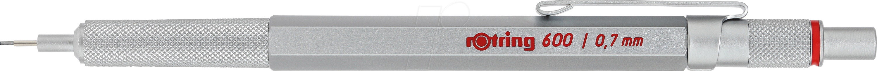 ROTRING 1904444 - rOtring 600 Druckbleistift, 0,7mm, silber