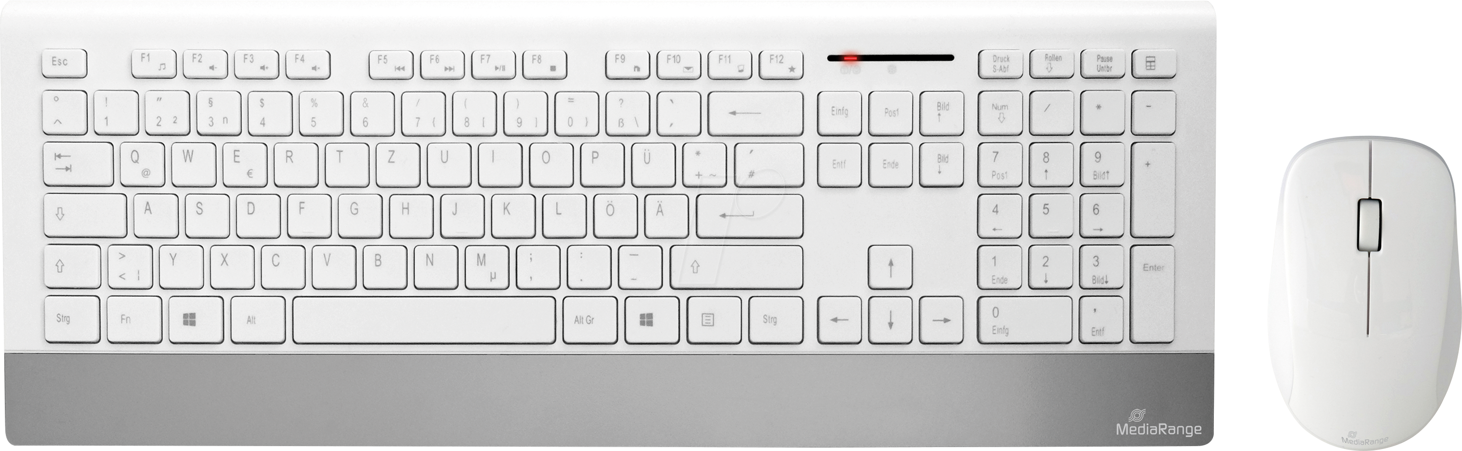 MR OS106 - Tastatur-/Maus-Kombination, Funk, weiß/silber