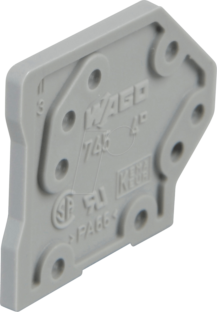 WAGO 745-100 - Abschlussplatten, anrastbar, 1,5mm