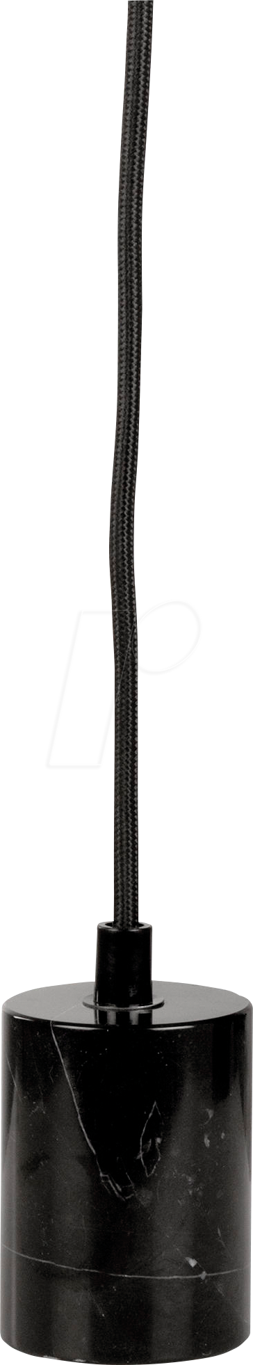 MLI 404098 - Pendelleuchte, E27 Fassung, rund, Marmor schwarz