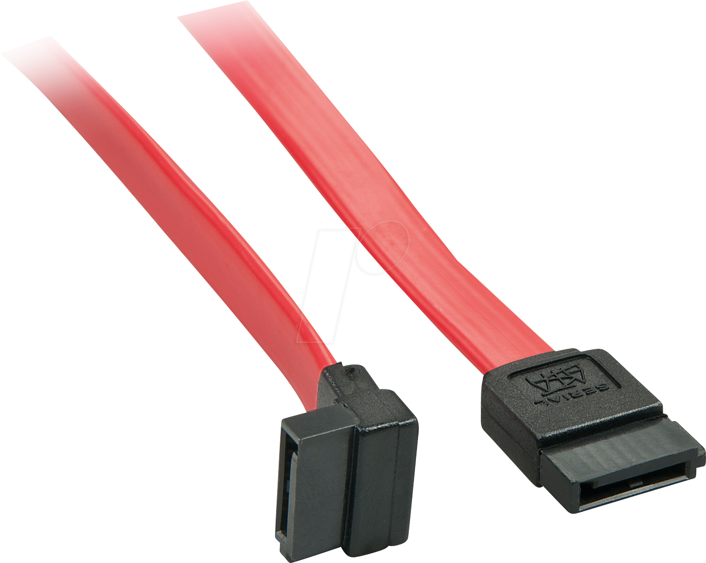 Thumbnail - LINDY 33352 - Kabel SATA 6Gb/s, 1x 90°, 70 cm