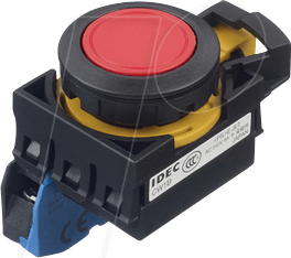 ID CW1BA1E10R - Einbautaster CW, 28 mm , 1 NO, rot