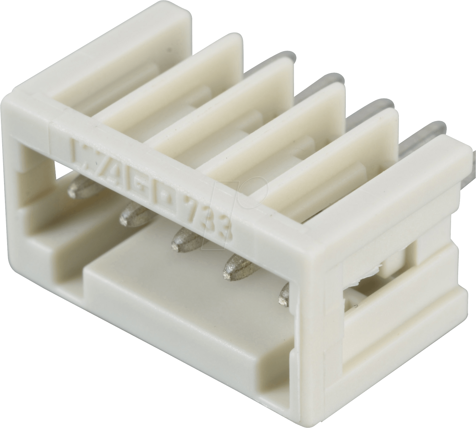 WAGO 733-335 - Print-Stiftleiste, Micro,RM 2,5, gerade, 5-pol.