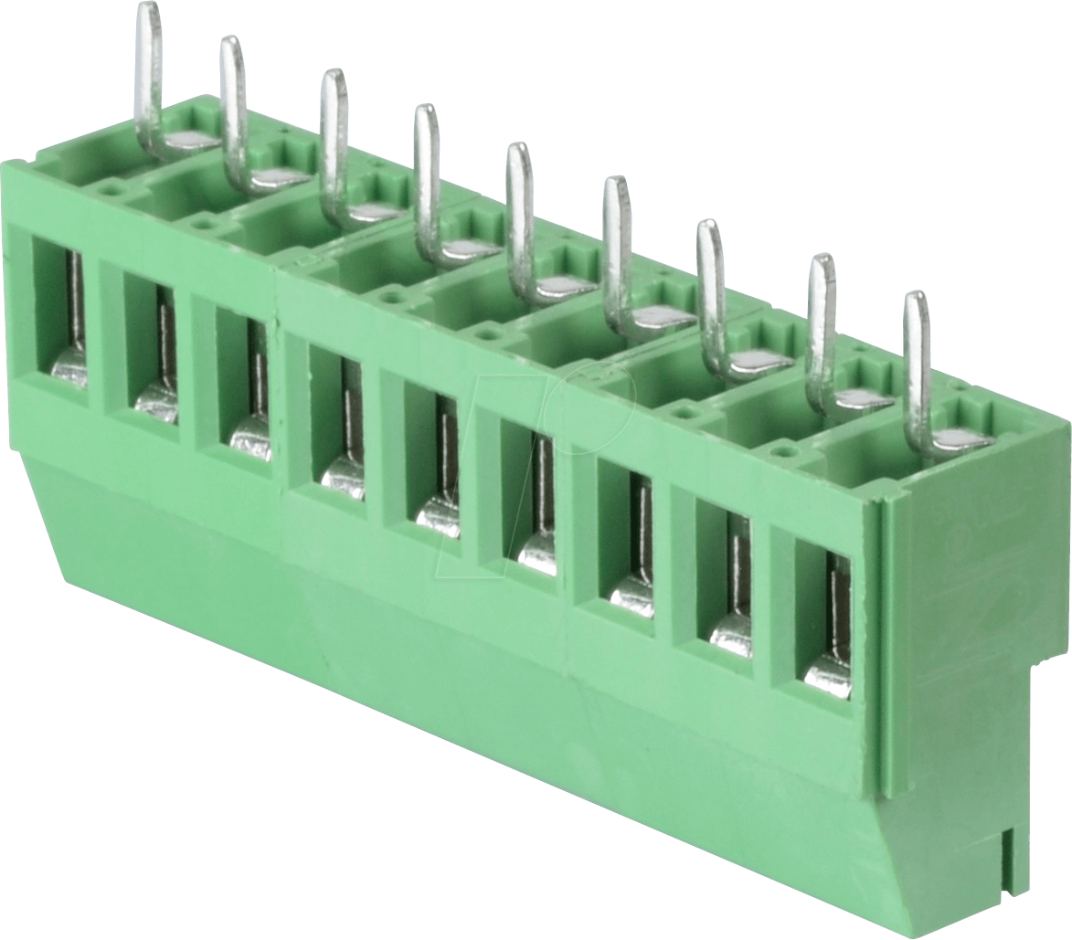 CTB0709-9 - Lötbare Schraubklemme - 9-pol, RM 5,08 mm, 90°