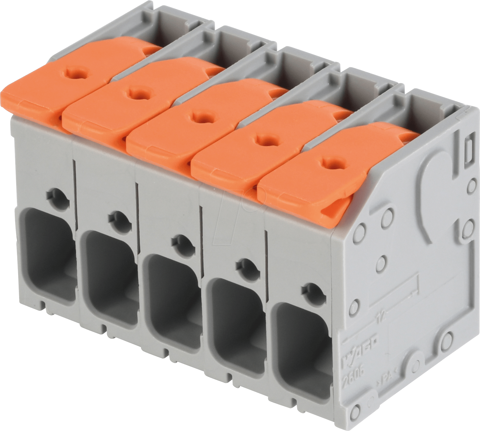 Thumbnail - WAGO 2606-1105 - Leiterplattenklemme - RM 7,5 mm, Ø 6 mm², 5-polig