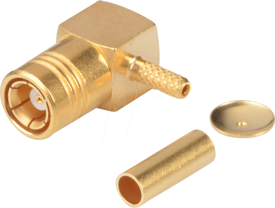 R 114 183 - SMB-Stecker, RG178/196, gewinkelt, crimp