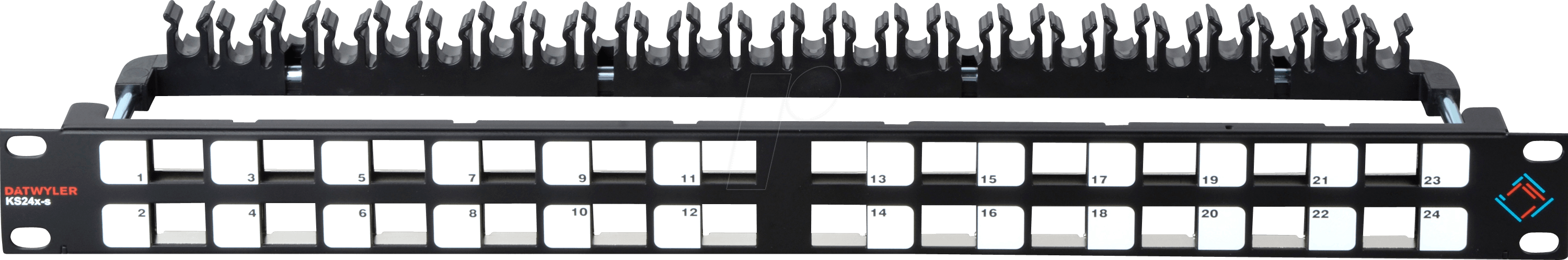 DAT 418023 - 19“ RJ45-Leerblech, für 24 RJ45-Module