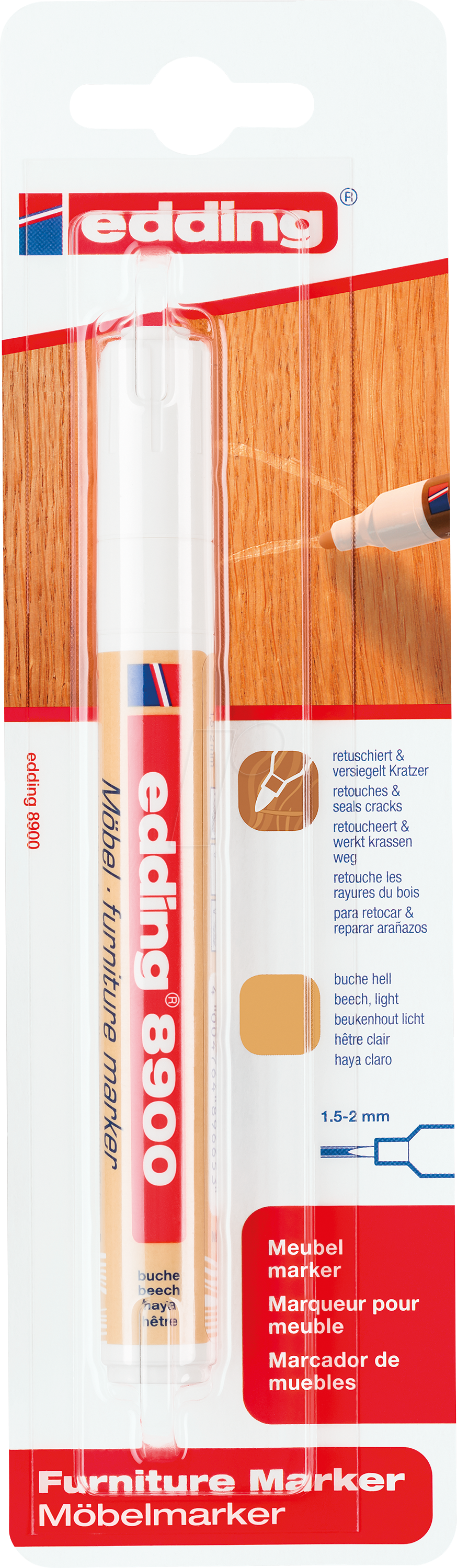 EDDING 8900-4617 - Möbelmarker buche