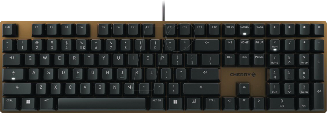 G80-3950LHBEU-2 - Tastatur, USB, MX2A Silent Red, US-Englisch, QWERTY