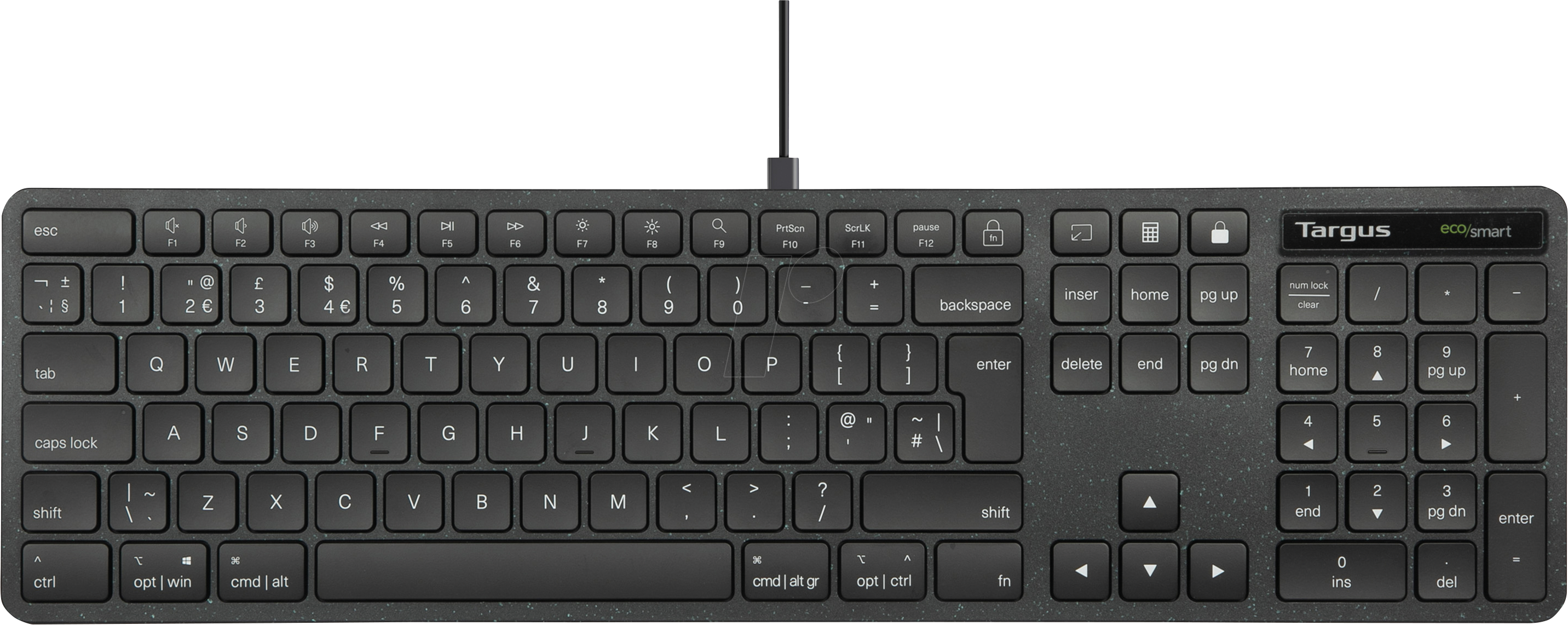 TARGUS AKB874UK - Tastatur, USB, schwarz, UK