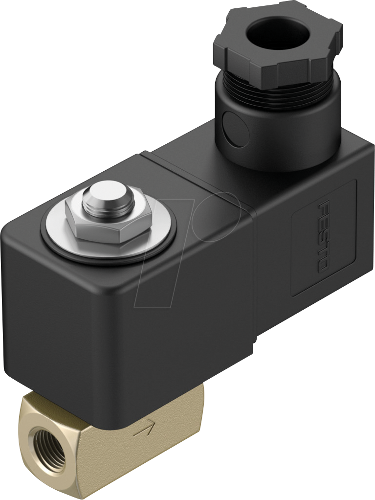 FESTO 1491826 - Magnetventil, 2/2, für Gase / Flüssigkeiten, 24 V DC, G1/8