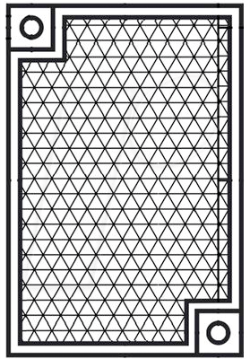 P+F H60 - Reflektor zum Anschrauben, 60 x 40,5 mm