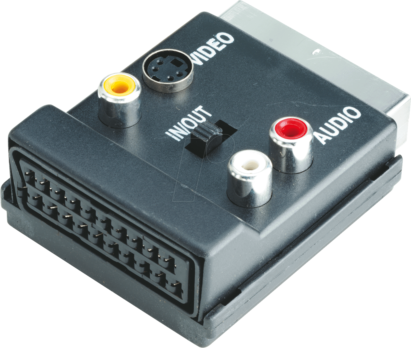 AVK 198 - Scart Stecker auf 3x Cinch Buchse, 4 pol. Mini-DIN Buchse
