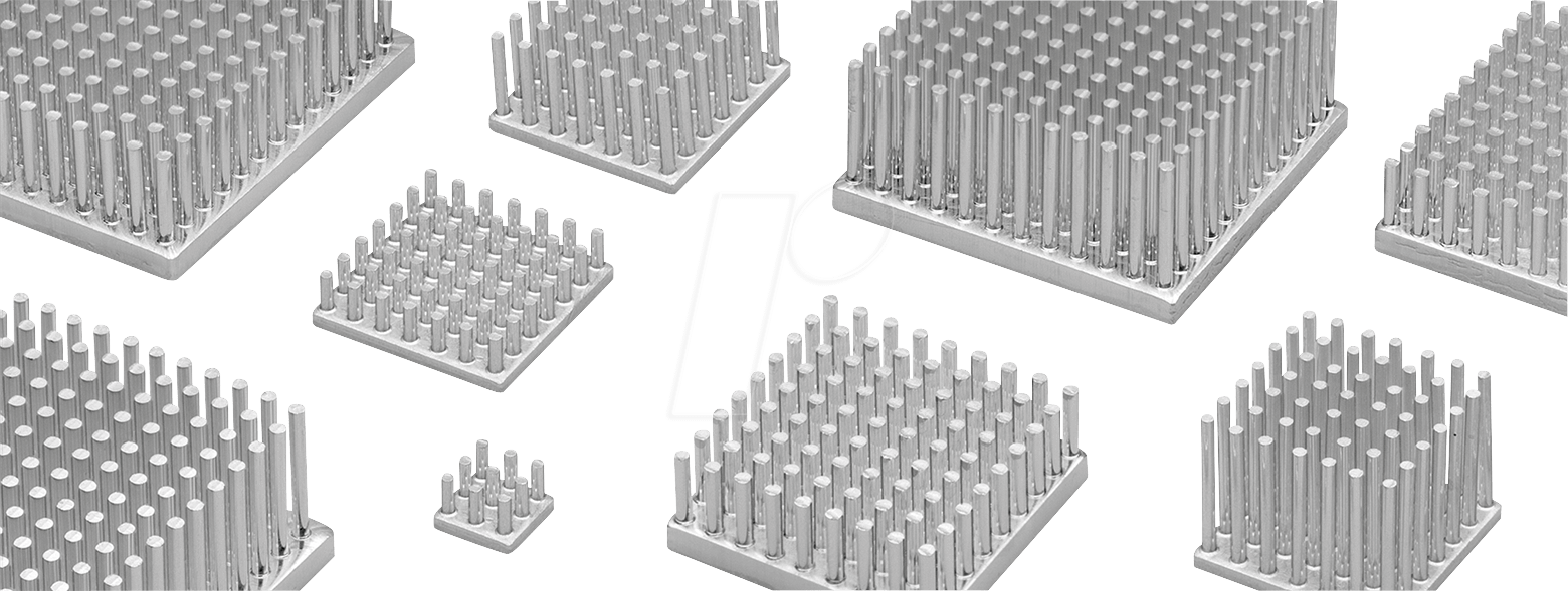 V ICK S17X17 - Stiftkühlkörper quadratisch, 17x17x20mm