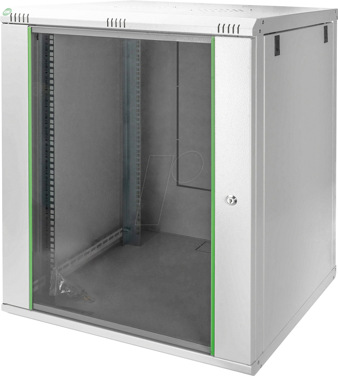 DIGI 1916U66EC - 19'' Wandgehäuse, 16HE, 600mm Tiefe, grau