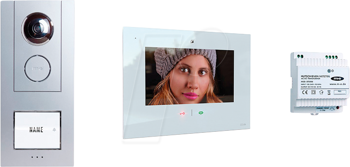 ME VD ALU 6109SW - Video-Türsprechanlage Set, silber