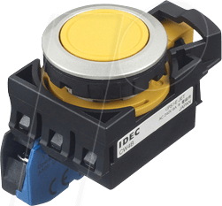 ID CW4BM1E10Y - Einbautaster CW, 28 mm , 1 NO, gelb