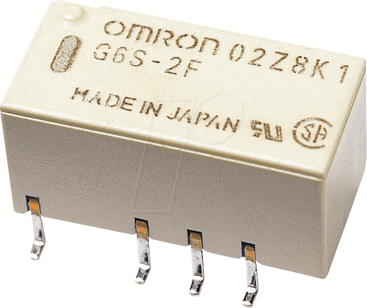 G6S-2F 12V - Subminiaturrelais, SMD, 2x UM, 250V 2A, 12V