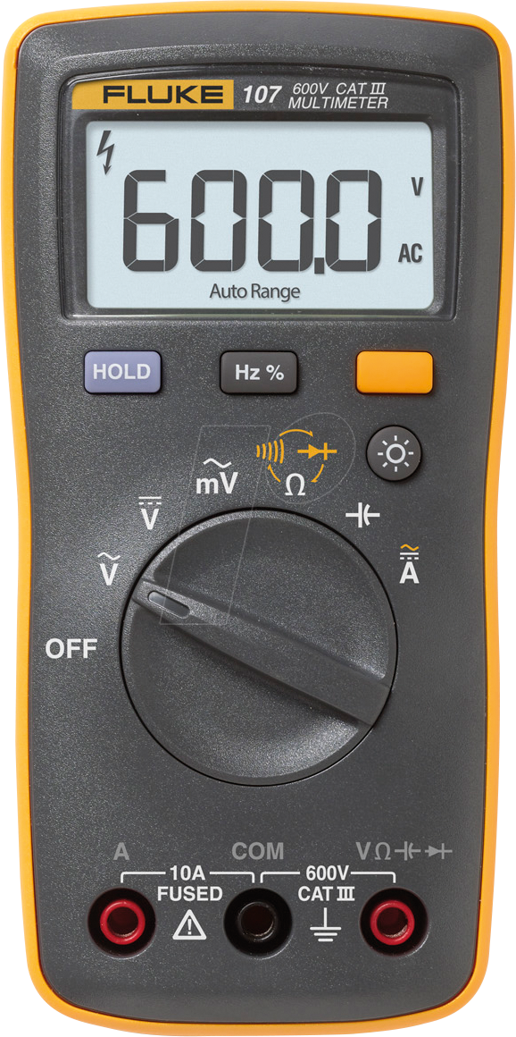 FLUKE 107 - Multimeter 107, digital, 6000 Counts