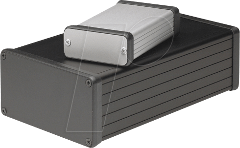 1455K1201BK - Profilgehäuse, 1455 K, 120 x 78 x 43 mm, schwarz