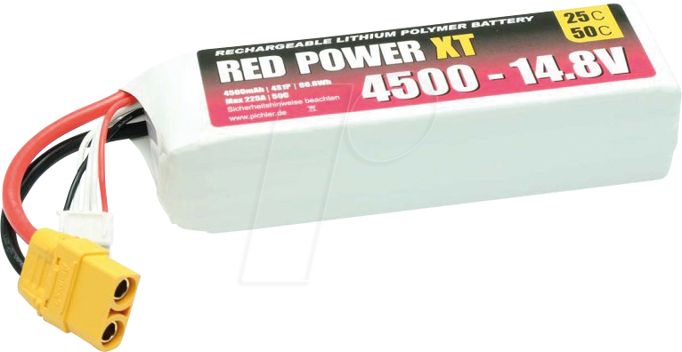 RD XT 4500 S4 - Akku-Pack, Li-Polymer, 14,8 V, 4500 mAh