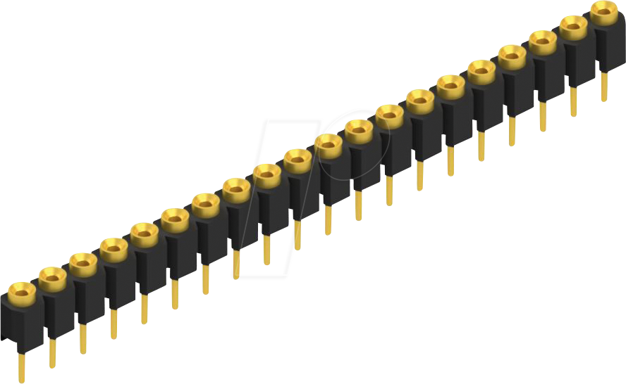 FIS MK 01 20G - Buchsenleiste, 1-reihig, 1 x 20 - 2,54 mm