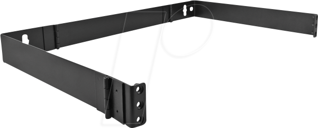 DELOCK 43318 - 19'' Wandhalterung, 1 HE, schwarz, faltbar