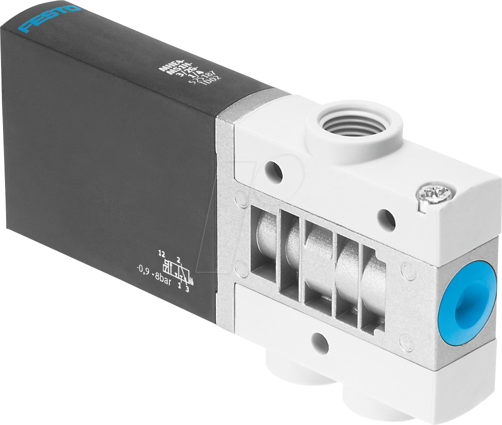 FESTO 525186 - Magnetventil, Sitzventil, für Druckluft, 24 VDC, 400 l/min, G1/4