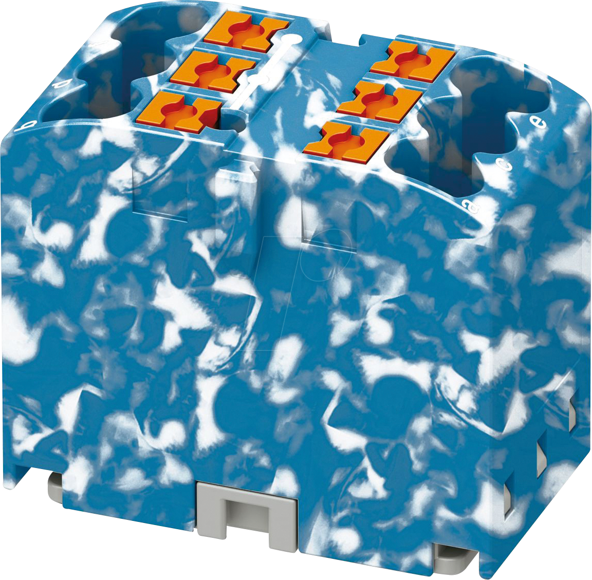 PHOE 1091675 - Verteilerblock PTFIX, 6X2,5, , blauweiß