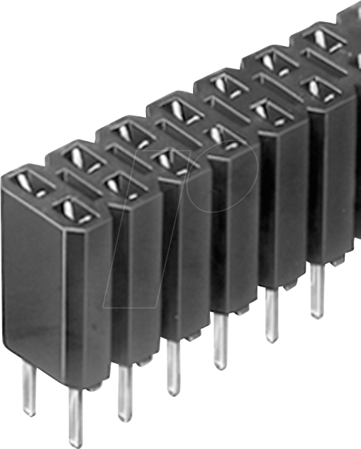 FIS BL2.72Z - Buchsenleiste 2,54mm, 2x36, trennbar, verzinnt