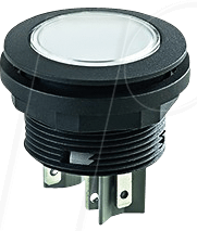 SSWTLO1 - Drucktaster - 1 S, 1 Ö, LED weiß, schwarz