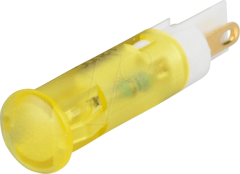 APM QS61 Y12 - LED-Signalleuchte, gelb, 12 V, Ø 6 mm, rund, FASTON