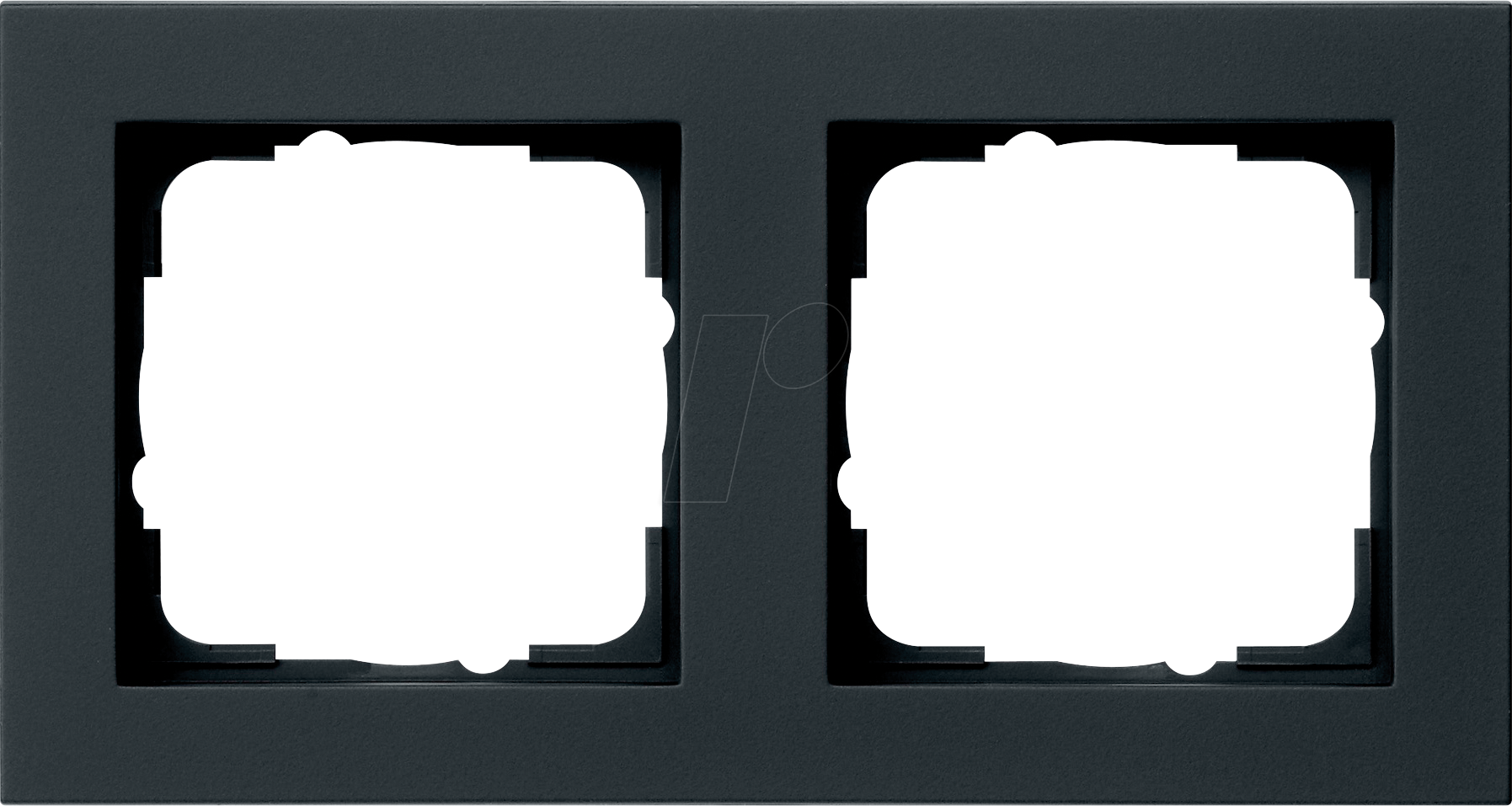 Thumbnail - GIRA E2 RA2 SW - Rahmen schwarz matt,